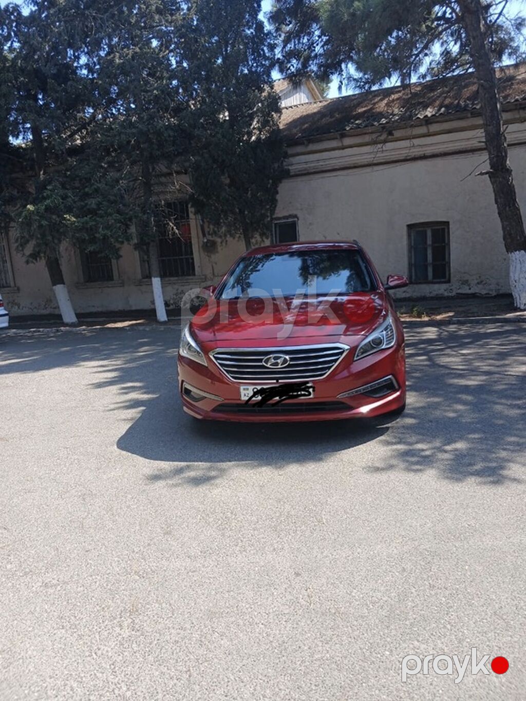 Hyundai Sonata sedan - Korpus: 4 qapılı sedan, albalı/qırmızı rəng — Avtomobillər, Bakı (2)