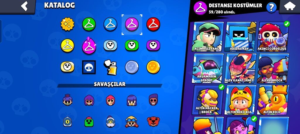 Brawl Stars hesabı – yüksək trofeyli və zəngin kontentli - Kupa yolu — Digər, Bakı (5)