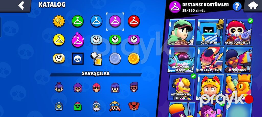 Brawl Stars hesabı – yüksək trofeyli və zəngin kontentli - Kupa yolu — Digər, Bakı (5)