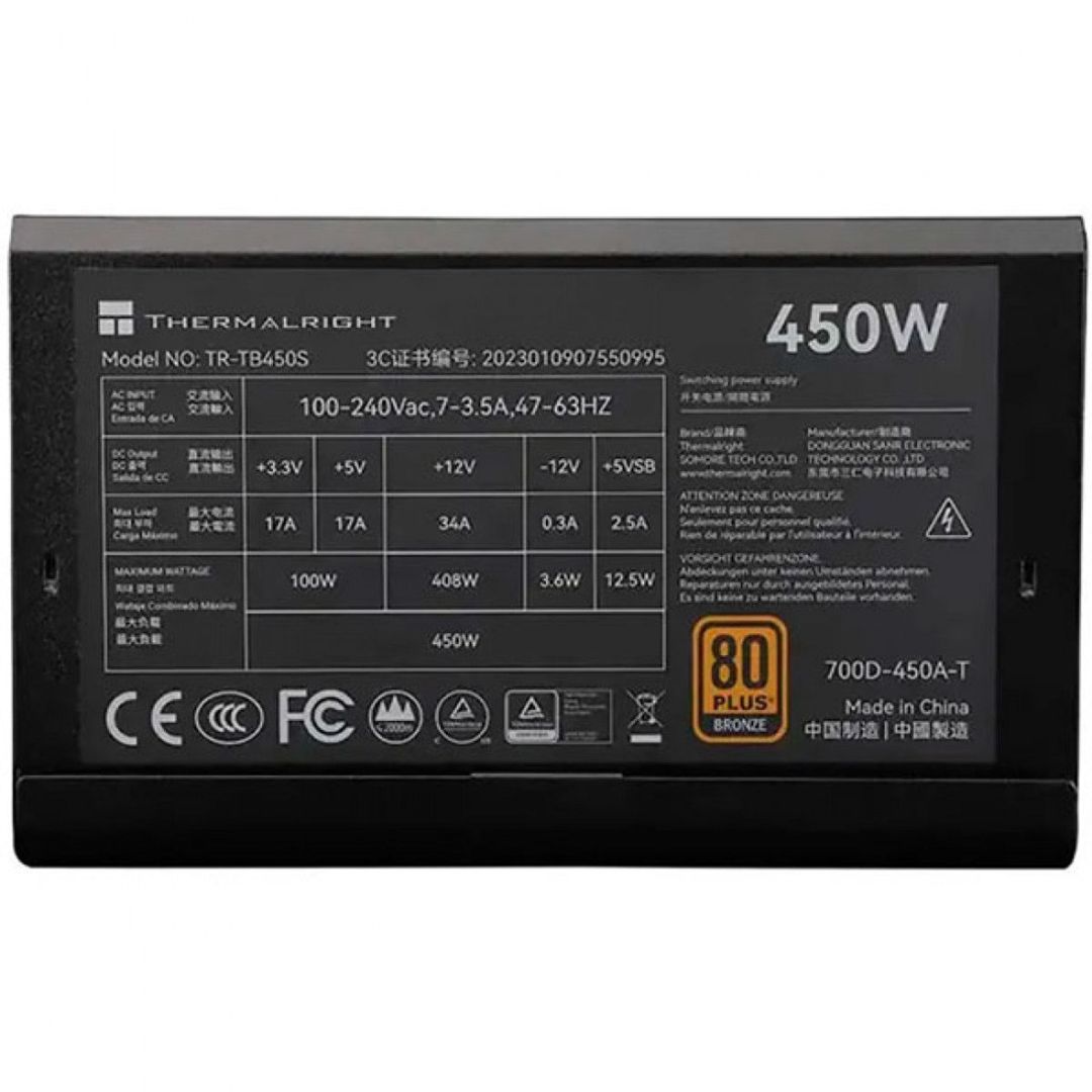 Qida bloku "ThermalRight TR-TB450S 80+ Bronze" — Kompüterlər və noutbuklar, Bakı (2)