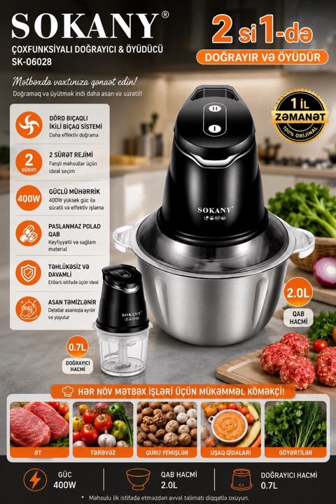 Universal doğrayıcı "Sokany SK-06028" — Bakı