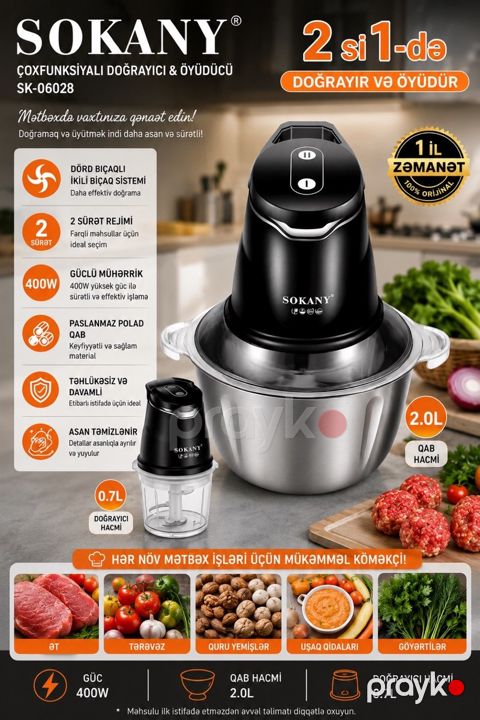 Universal doğrayıcı "Sokany SK-06028" — Bakı