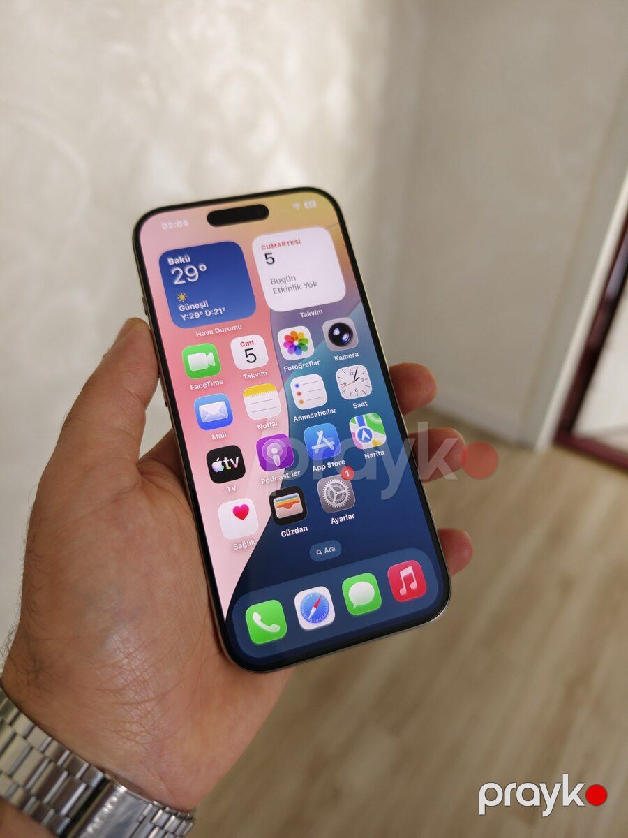 Apple iPhone 15 Pro Natural Titanium 256GB/8GB — Smartfonlar, Bakı (2)