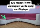 L‑şəkilli yumşaq künc divanı. - Oturacaq və arxa hissə: tünd — Boradigah