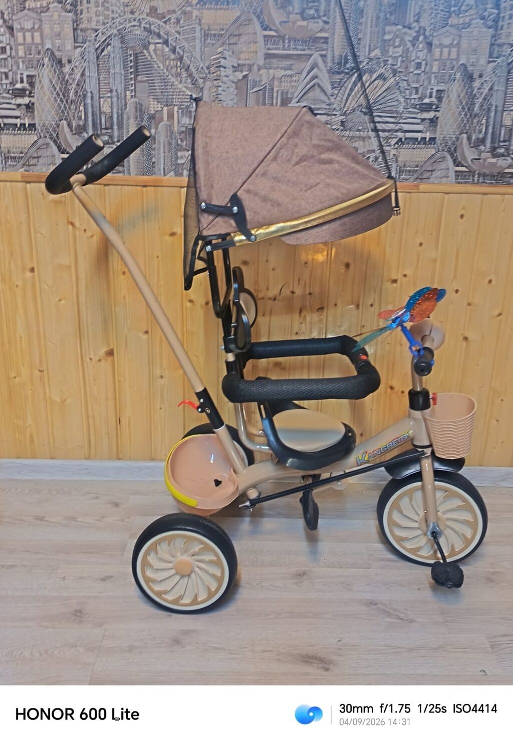 Uşaq üçtəkərli velosipedi – Kiddiilo brendi - Rəng: qara gövdə — Uşaq velosipedləri, Sumqayıt (6)
