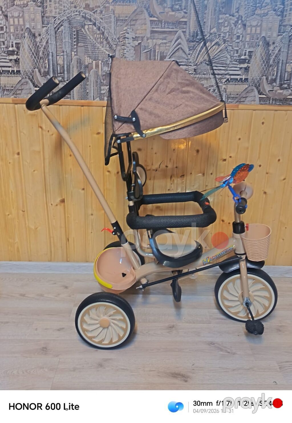 Uşaq üçtəkərli velosipedi – Kiddiilo brendi - Rəng: qara gövdə — Uşaq velosipedləri, Sumqayıt (6)