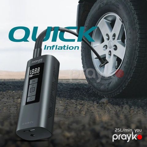 Promate Portable Air Compressor with Power Bank Aerıfy Promate — Bakı