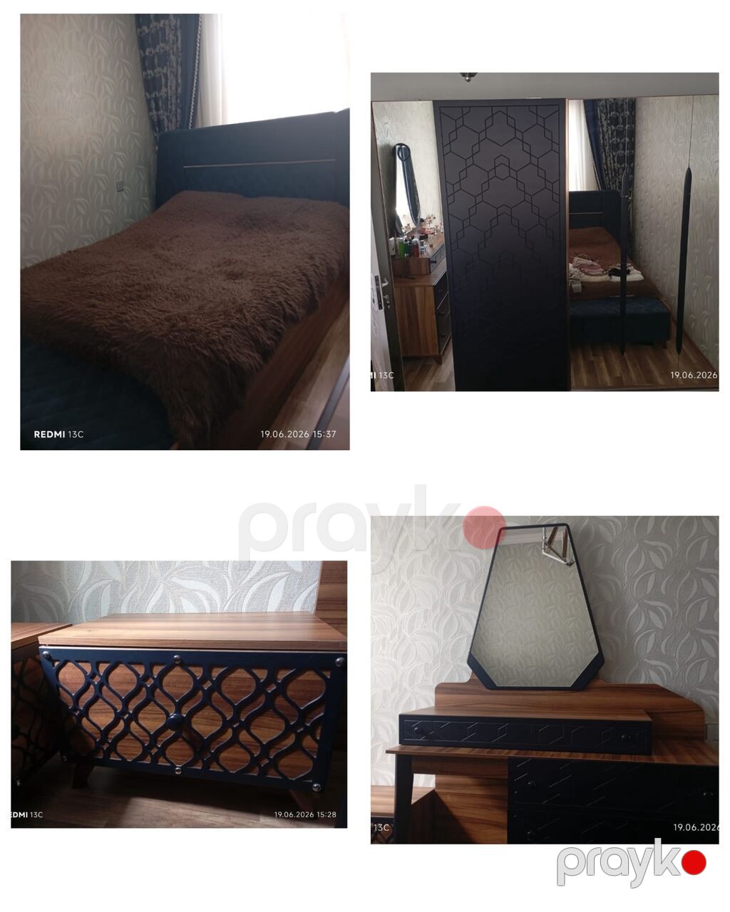 Gənc yataq desti satılır. 400 azn. Real aliciya endirim olacaq. Yaxşı — Yataq otağı mobilya dəstləri, Qobu (2)