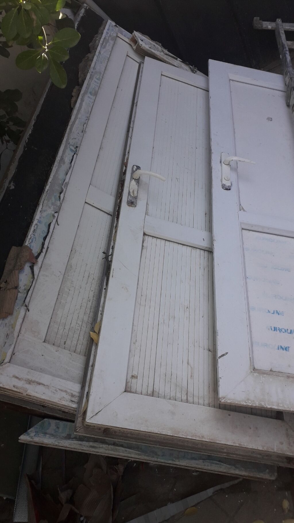 PVC qapı–pəncərə dəsti - Material: ağ rəngli PVC (profil üzərində — Pəncərələr, qapılar, balkonlar, Masazır (4)