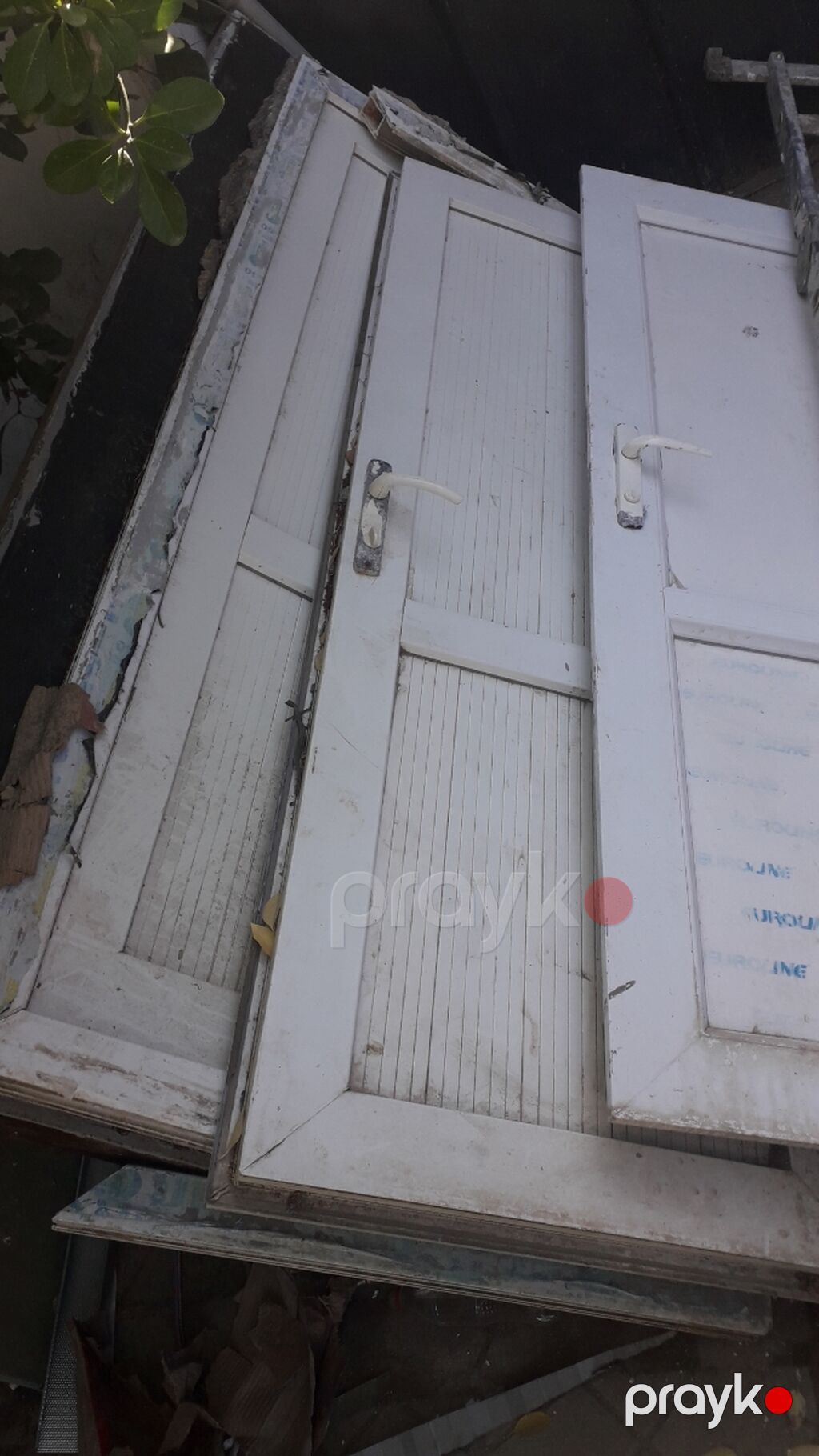 PVC qapı–pəncərə dəsti - Material: ağ rəngli PVC (profil üzərində — Pəncərələr, qapılar, balkonlar, Masazır (4)