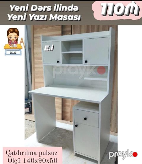 Yazı masası Yep yeni 110 azn rəng seçimi var çatdırılma var endirimli — Saray