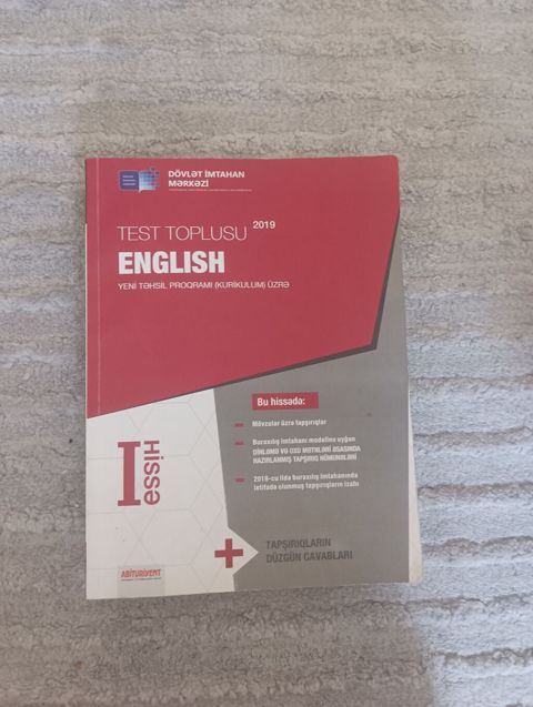 Məhsul: “Test Toplusu – Englısh (Yeni Təhsil Proqramı – Kurikulum — Bakı