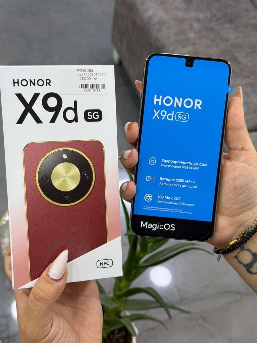 Honor X9d Midnight Black 256GB/8GB — Smartfonlar, Bakı (4)