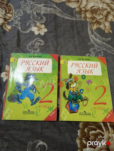 Две части книги по русскому языку Полякова для 2 класса — Bakı