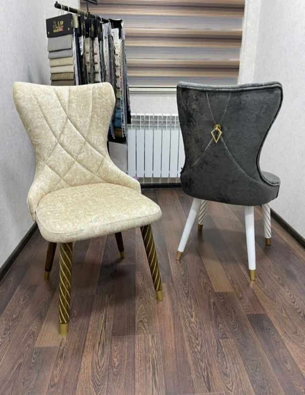 Qonaq otağı üçün, Yeni, Açılmayan, Dördbucaq masa, 6 stul — Masalar və stullar, Bakı (7)