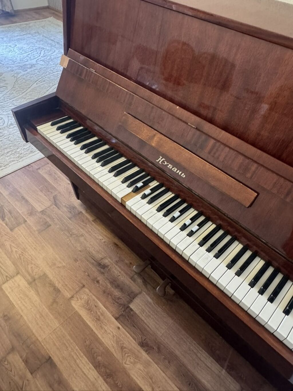 Upright piano – “Неваль” markalı - Korpus: tünd qəhvəyi laklı ağac — Pianino və digər klaviş alətləri, Bakı (5)
