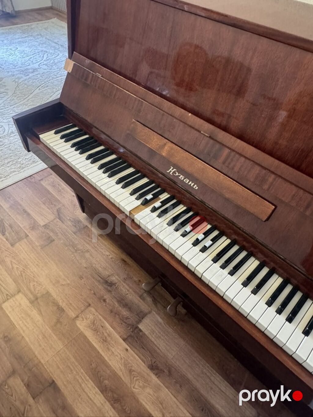 Upright piano – “Неваль” markalı - Korpus: tünd qəhvəyi laklı ağac — Pianino və digər klaviş alətləri, Bakı (5)