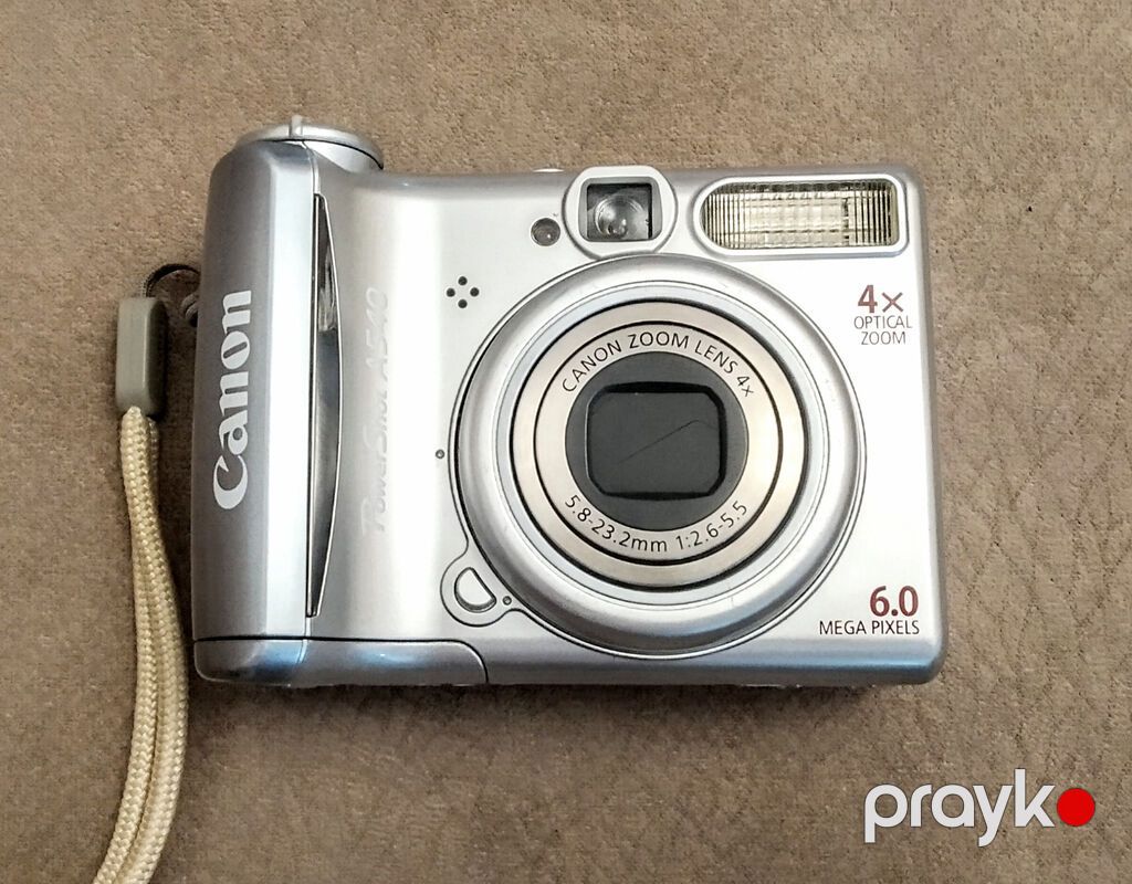 Canon PowerShot A540 rəqəmsal fotoaparat ideal vəziyyətdədi, 2006cı — Fotoaparat, Bakı (9)