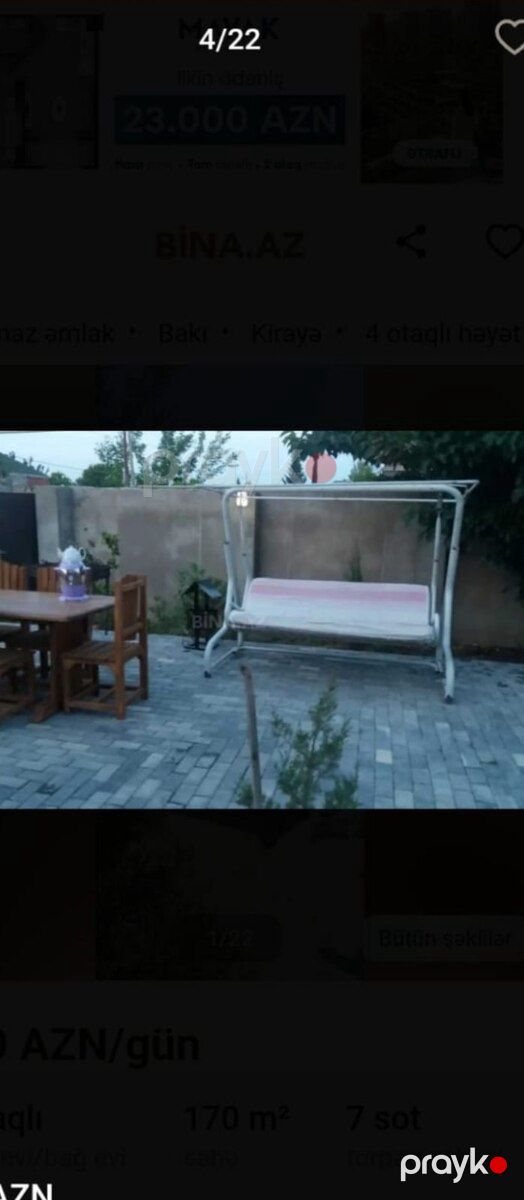 Həyət evi kirayə verilir, Corat qəs — Ev, villa, Bakı (6)