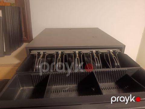 Kassa çekməce (cash drawer) - Metallik gövdə, sürüşən ön panel - Nağd