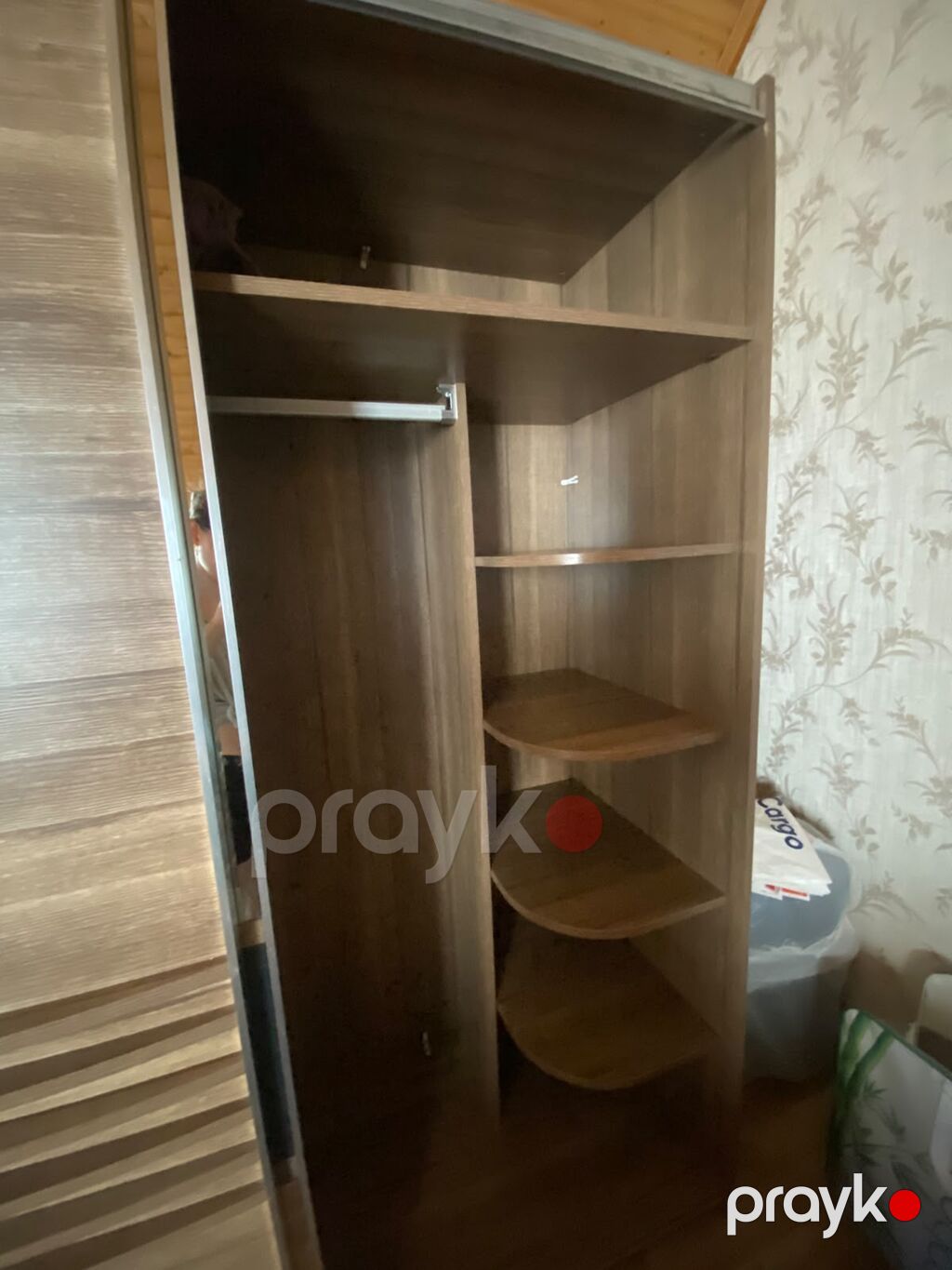 Yaxşı vəziyyətdə Yataq Dəsti (Şkaf-kupe, Çarpayı + Təzə matras, Kamod) — Yataq otağı mobilya dəstləri, Digah (5)