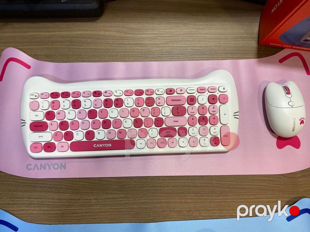 Canyon simsiz klaviatura, sıçan və mousepad dəsti — Periferik cihazlar, Bakı (4)