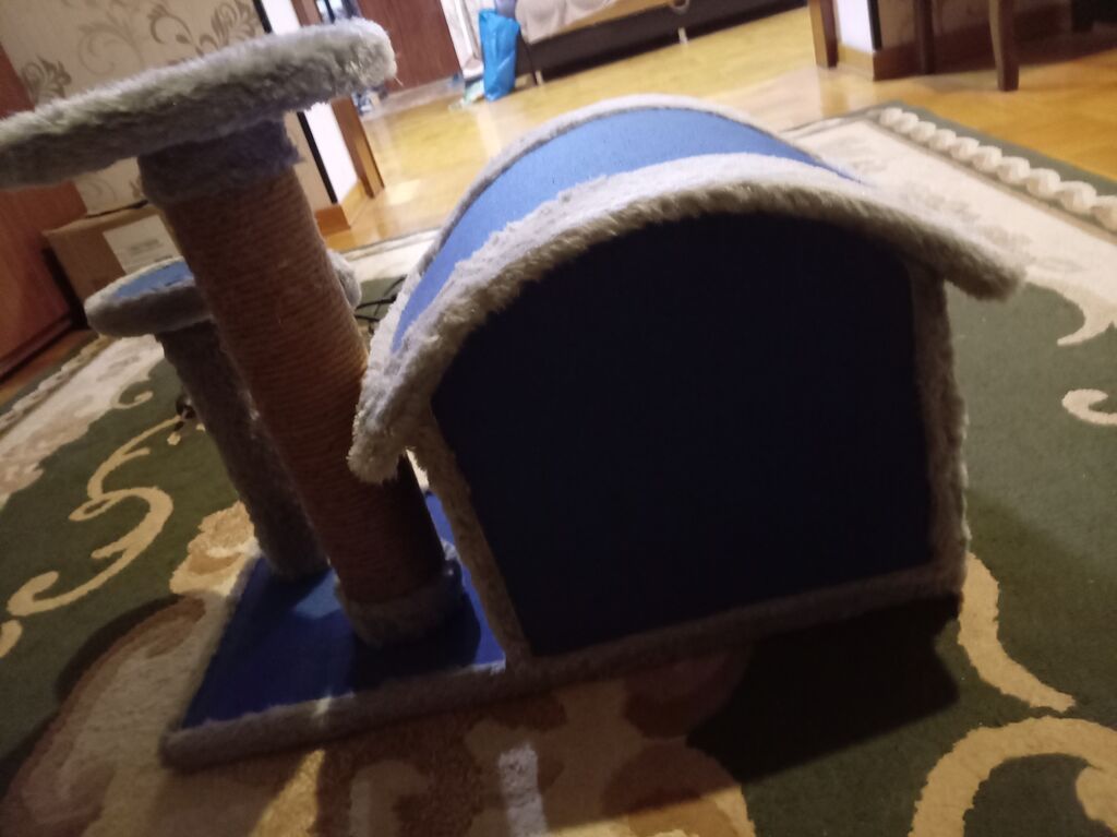 Pişik üçün oyun və istirahət kompleksi - Rəng: mavi-boz — Kunalar, Bakı (4)