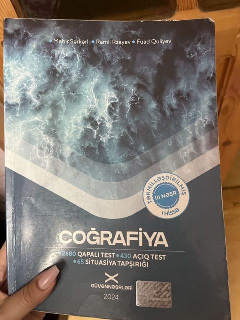 Məhsul: Coğrafiya test toplusu (Güvənnəşrləri, 2024) Müəlliflər — Xaçmaz