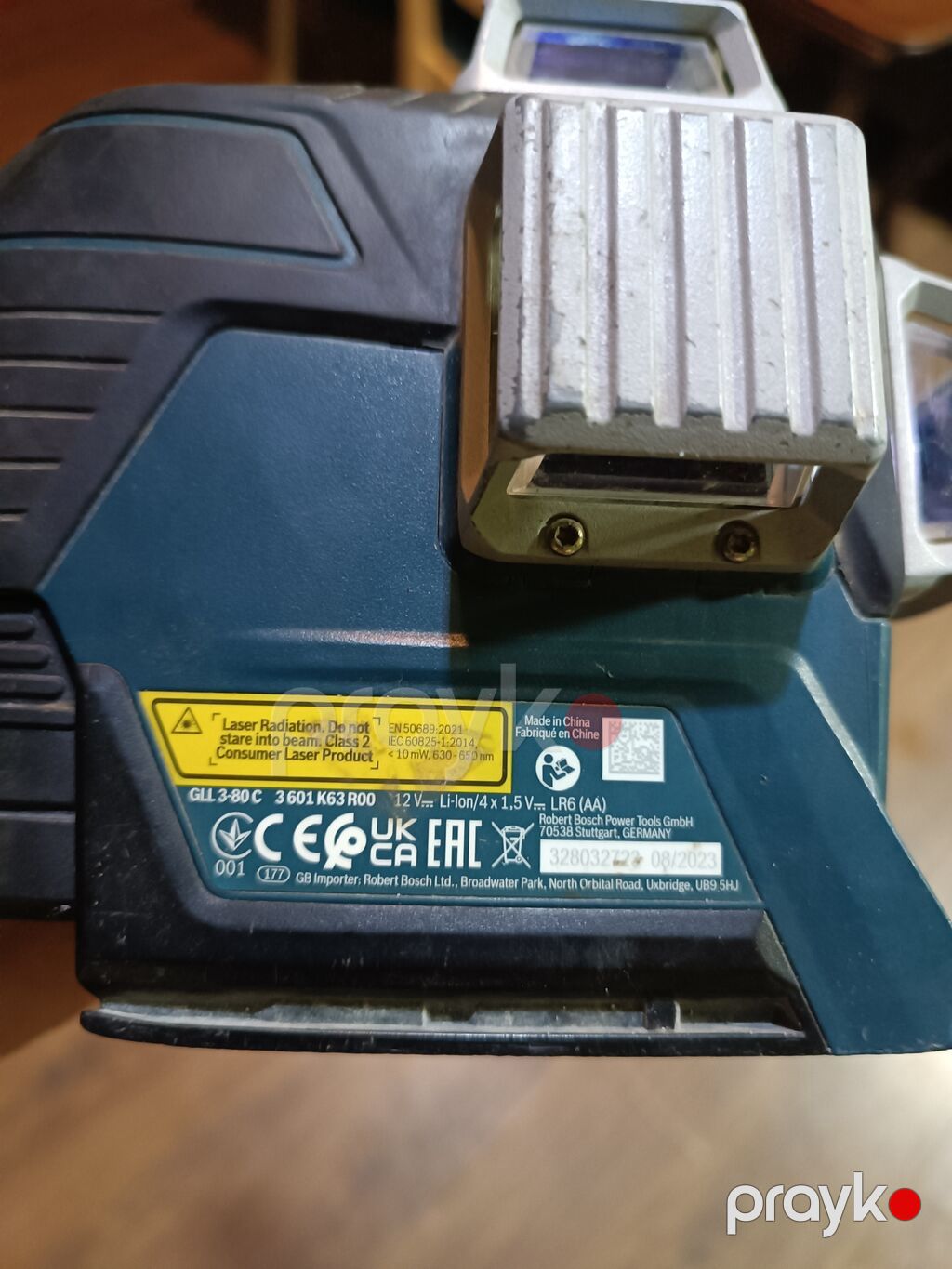 Bosch Professional GLL 3-80 C – 3 x 360° qırmızı xəttli lazer nivelir — Ölçü alətləri, Digah (4)