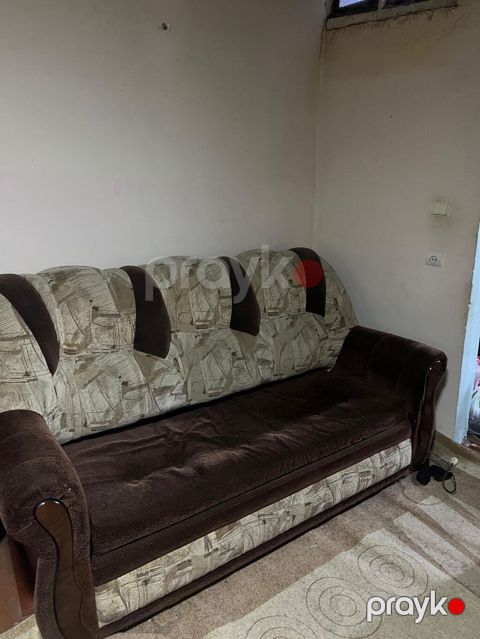 Kombi dəsti — divan və 2 ədəd kreslo - Rəng və material: Qəhvəyi və — Bakı