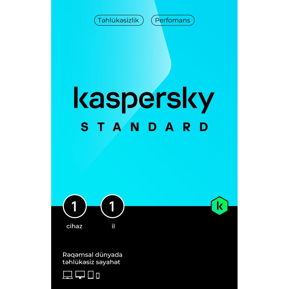 Kaspersky Standart for PC 1P/1Y — Proqramlar, Bakı