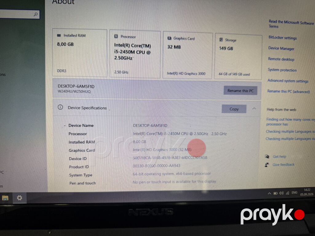 Nexus noutbuk - Ekran: 15.6 parlaq panel - Prosessor: Intel Core — Nexus, Bakı (3)
