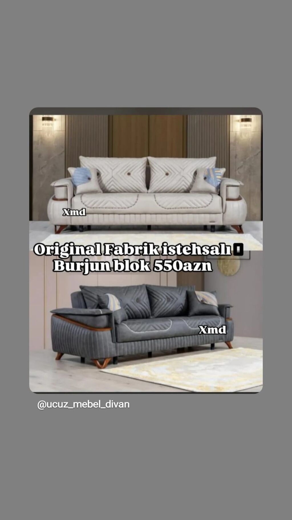 Məhsul: Divan (Original Fabrik istehsalı) - Model: Burjun blok — Divanlər, Bakı