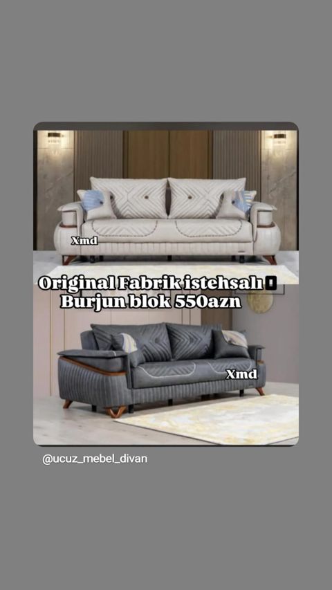 Məhsul: Divan (Original Fabrik istehsalı) - Model: Burjun blok — Bakı