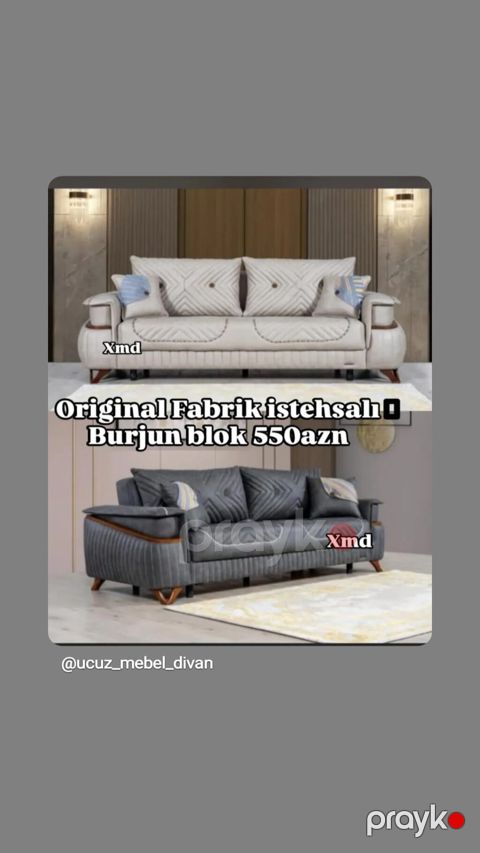 Məhsul: Divan (Original Fabrik istehsalı) - Model: Burjun blok — Bakı