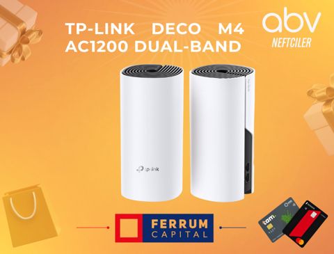 TP-Link Deco M4 (2-pack) -AC1200 Dual-Band Whole Home Mesh Wi-Fi System — Bakı