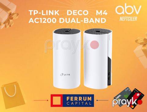 TP-Link Deco M4 (2-pack) -AC1200 Dual-Band Whole Home Mesh Wi-Fi System — Bakı