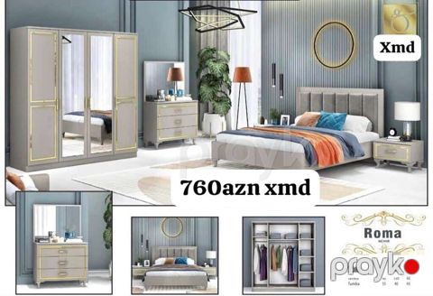 Roma yataq otağı dəsti – “Nehir” seriyası Dəst tərkibi və ölçülər — Mehdiabad