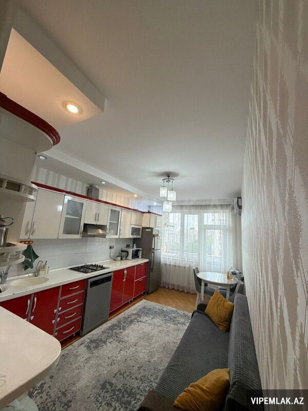 Nəsimi rayonunda 2 otaqlı Yeni tikili Kirayə verilir, 100 m² — Mənzil, Bakı (2)