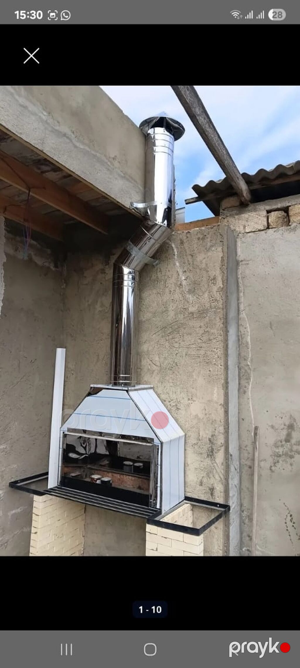 Qalvanizli metal mətbəx aspirasiya başlıqları (kupaş/zonte) Məhsul — Mətbəx cixartma qapıları və aksesuarları, Saray (5)