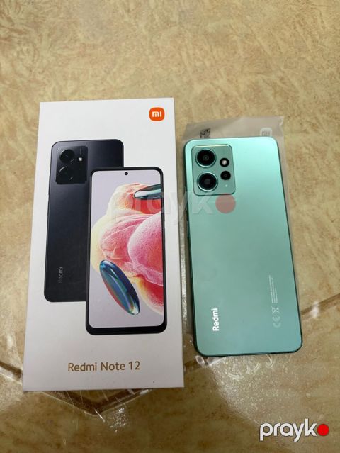 Redmi Note 12, 128 GB, rəng - Yaşıl, Barmaq izi, İki sim kartlı, Face ID — Mingəçevir