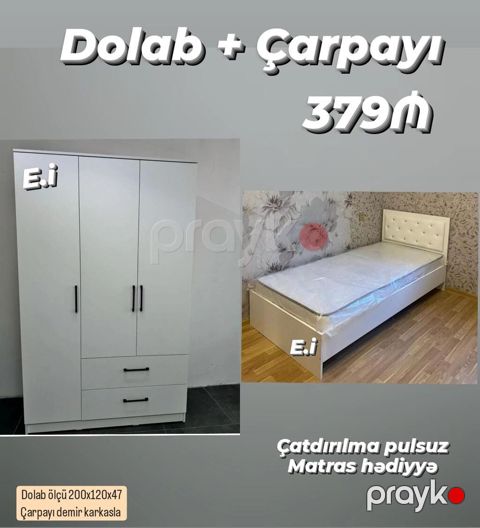 Təknəfərlik çarpayı, Dolab, Rusiya, Yeni — Bakı