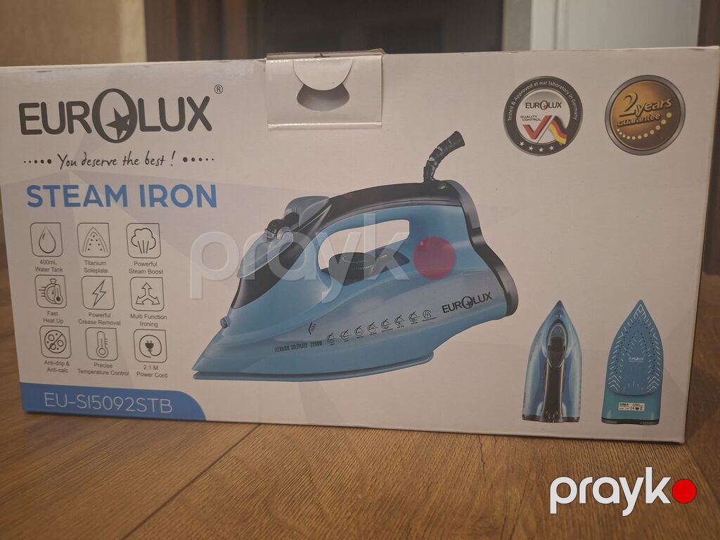 Yeni Eurolux ütü – istifadə olunmayıb Eurolux 2200W gücündə ütü — Ütü, Bakı