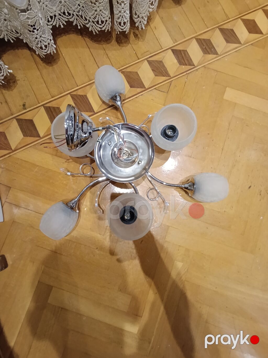 Çılçıraq, 5 lampa, Metal — Tavan is?qlar? v? cilc?raqlar, Bakı (3)