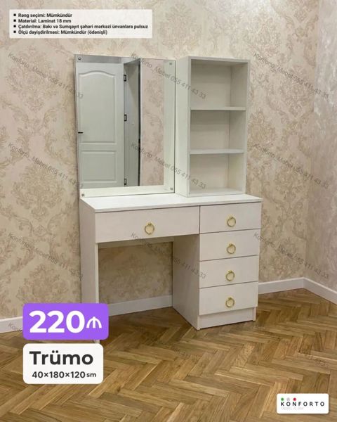 Trümo – 40×180×120 sm - Material: 18 mm laminat - Rəng seçimi — Bakı