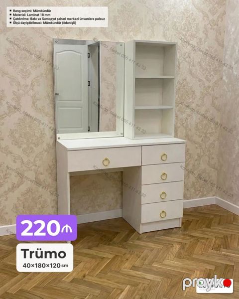 Trümo – 40×180×120 sm - Material: 18 mm laminat - Rəng seçimi — Bakı