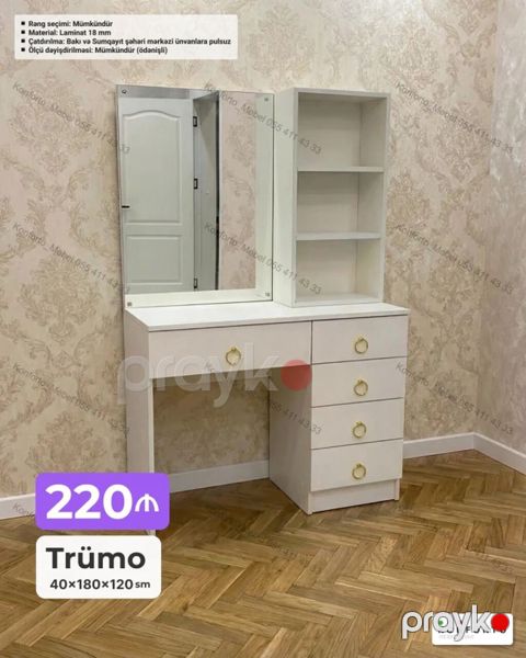 Trümo – 40×180×120 sm - Material: 18 mm laminat - Rəng seçimi — Bakı