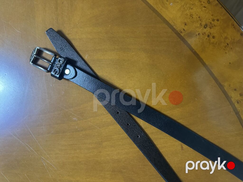 Ralph Lauren Polo kəməri – açıq mavi rəng - Material: hamar teksturalı — Kəmər, Digah (8)