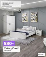 Yataq Dəsti – 160×200 sm Komplekt: - Çarpayı: 1 ədəd, 160×200 sm — Ürünler