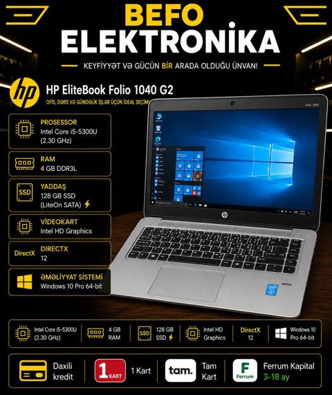HP EliteBook Folio 1040 G2 — Bakı